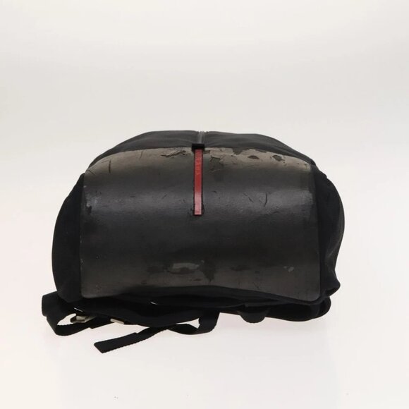 PRADA Sports Backpack Cotton Black Silver Auth bs26584 - Picture 6 of 14